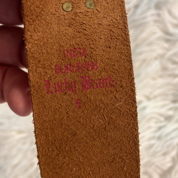 Lucky Brand Brown and Purple Embroidered Belt size S (30) excellent condition - Picture 5 of 8